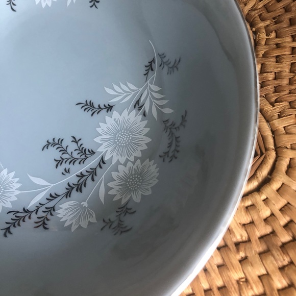 Vintage Floral Starlight Serving Bowl By Fine Syei China 3171 Made in Japan - Picture 9 of 14